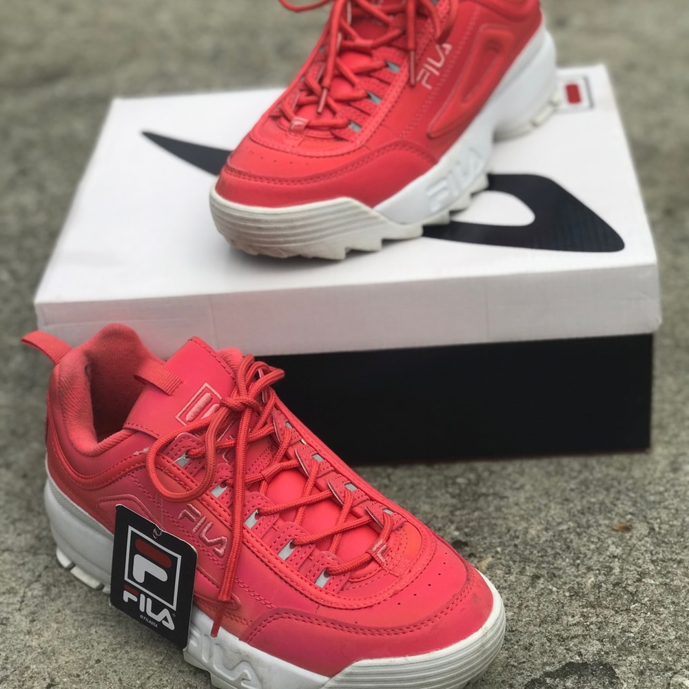 FILA-Pink Relfelctive Disruptor ll